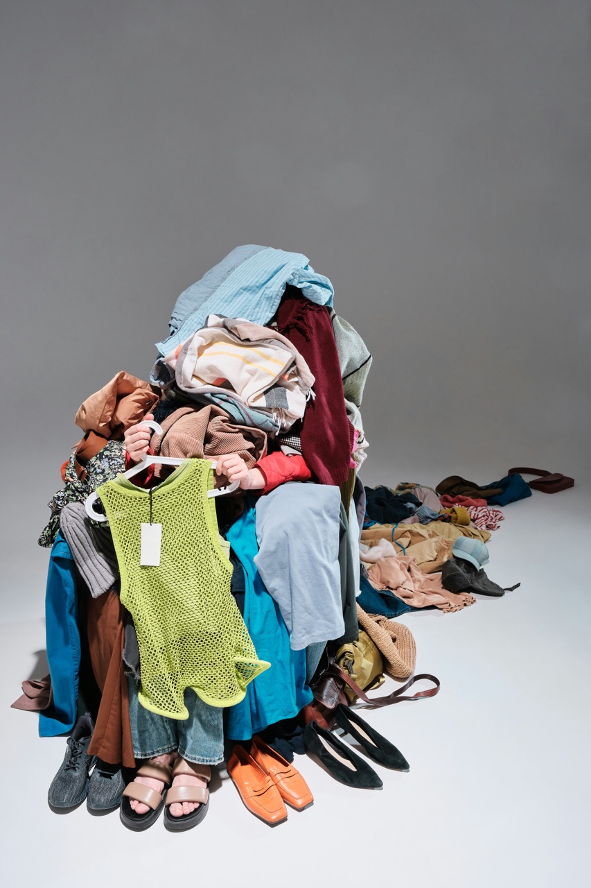 Pile of collected clothing